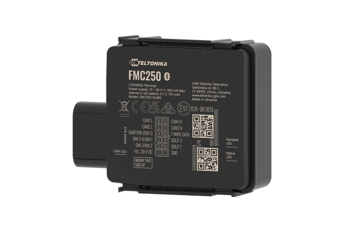 Teltonika FMC250 (4G, CAN, IP67) Vodoodporna sledilna naprava Teltonika FMC250 4G z branjem CAN