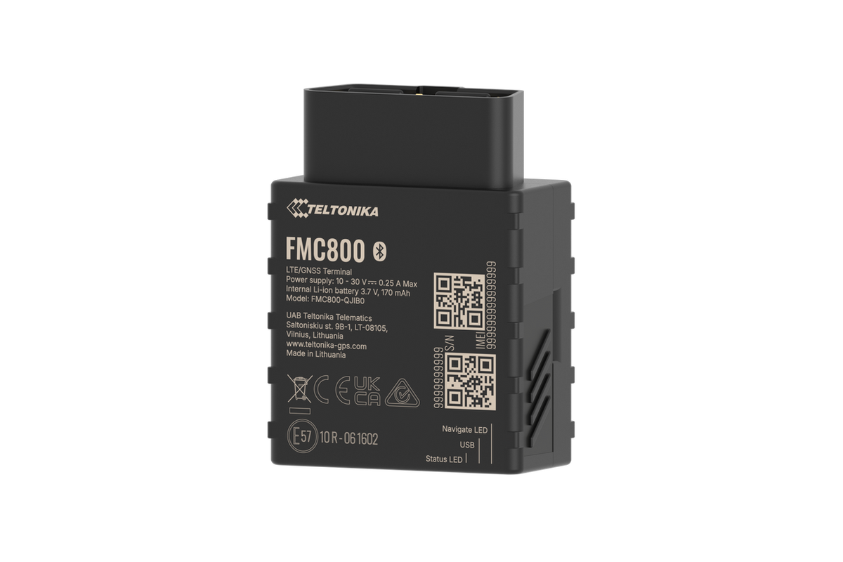 Teltonika FMC800 (4G, OBD) Sledilna naprava Teltonika FMC800 4G za priklop v OBD vtičnico