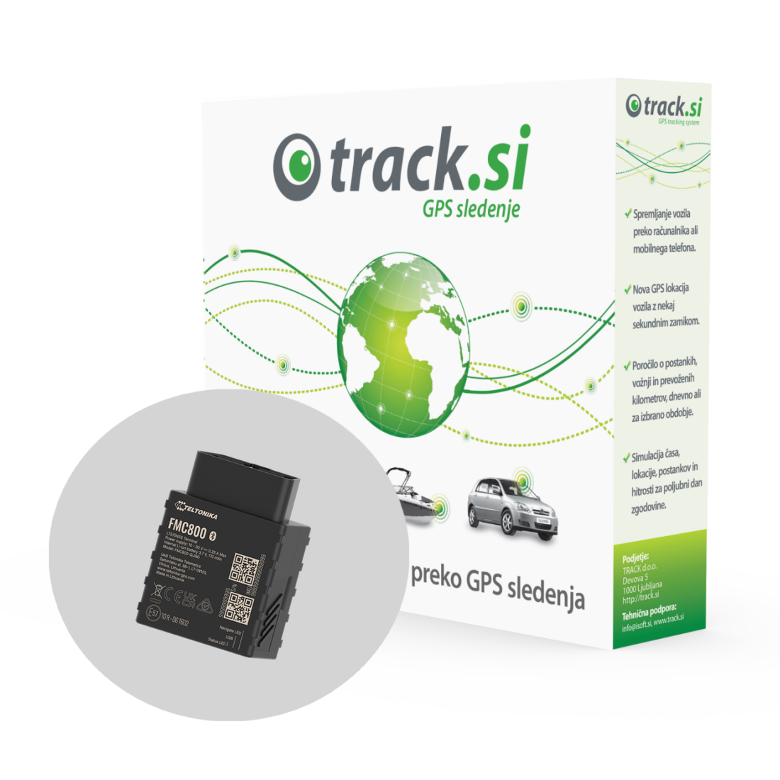 Track SIMPL 4G FMC800 Paket Track SIMPL 4G s sledilno napravo Teltonika FMC800